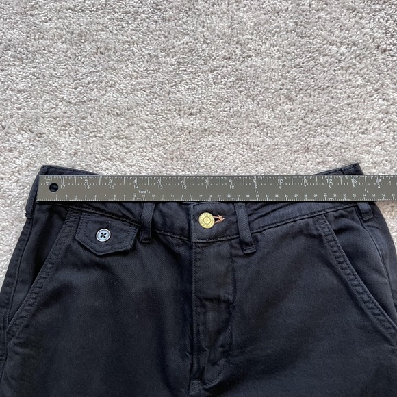 Anthropologie Pilcro Skipper Black Wide Leg High Rise 25 Denim Jeans - Picture 9 of 15